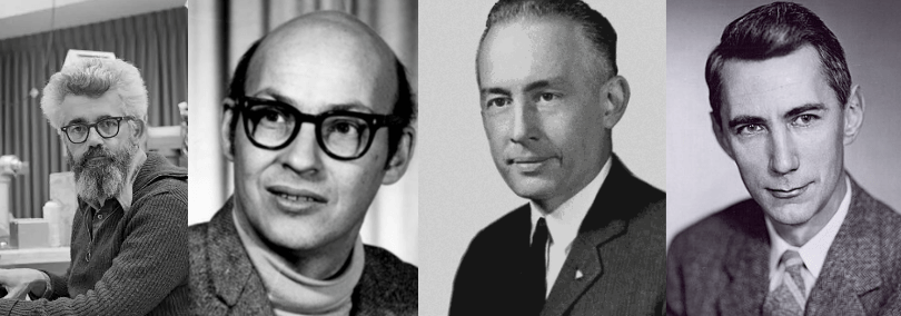 John McCarthy, Marvin Minsky, Nathaniel Rochester e Claude Shannon